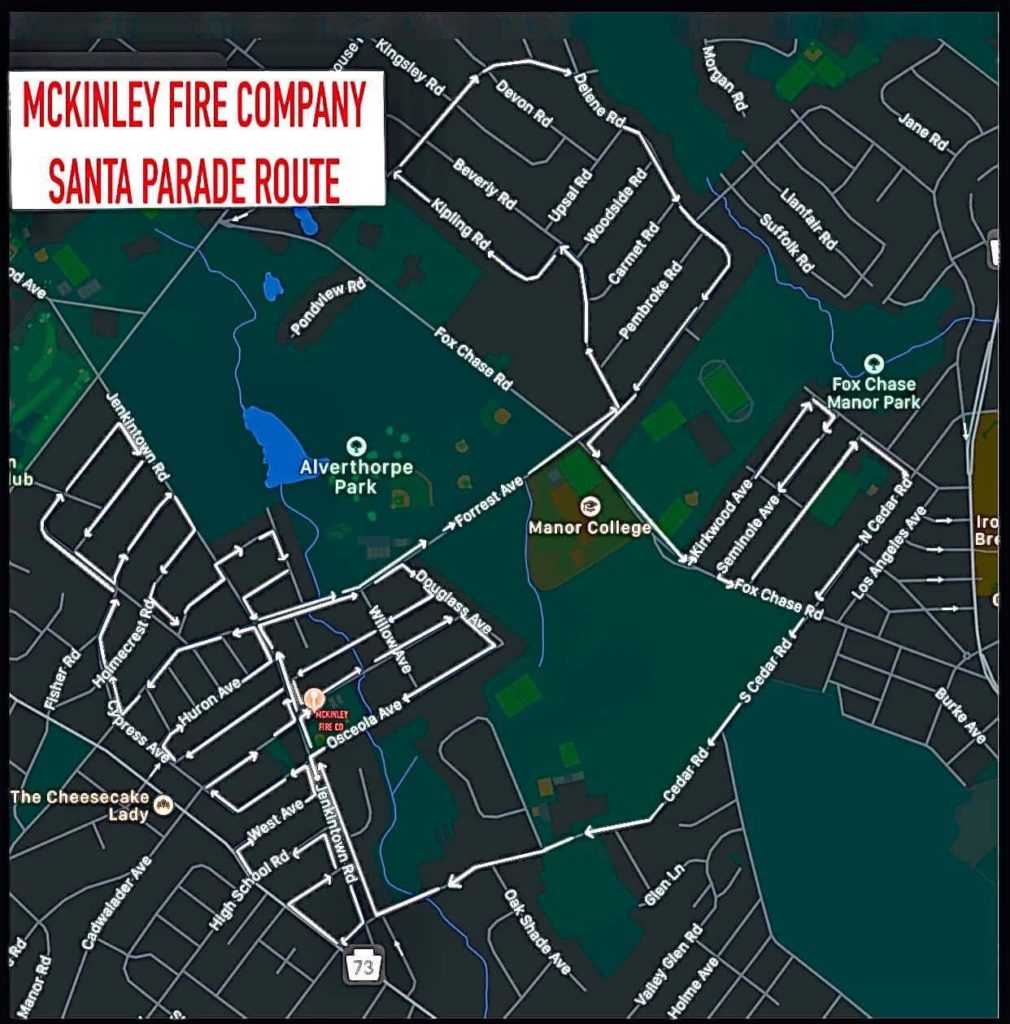 map of santa run 2021